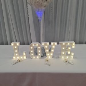 Lettres « LOVE » Lumineuses de Table