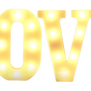 Lettres « LOVE » Lumineuses de Table