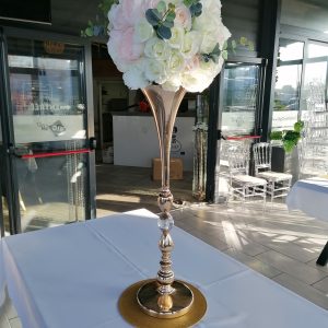 Vase « Trompette » Or (Centre de Table Haut)