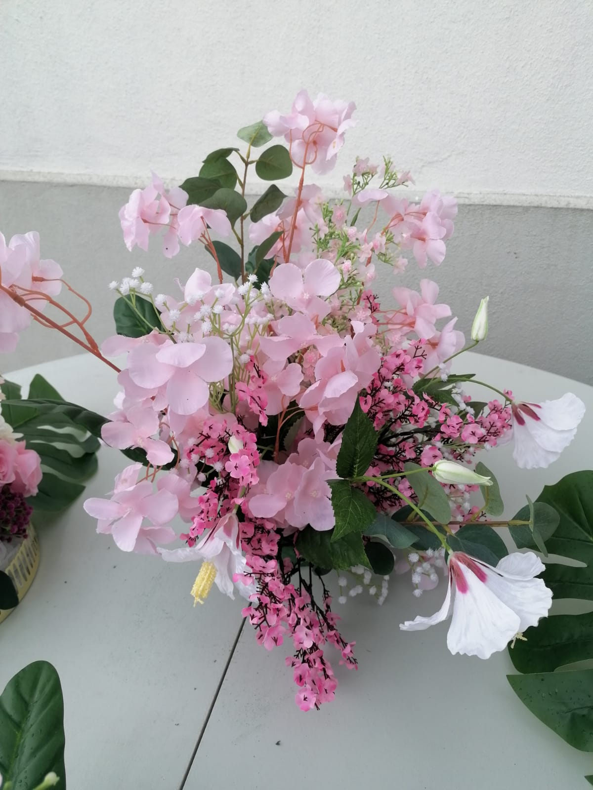 location compostions florale rose pour mariage fiançailles