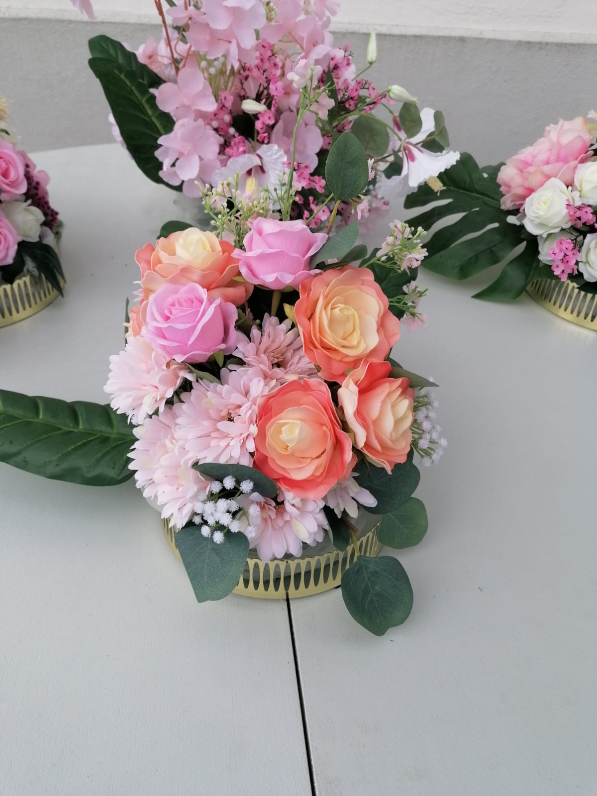 Lot de 4 Compositions Florales Artificielles – Image 3