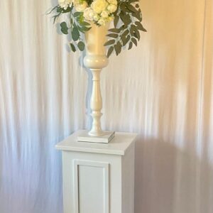 Vase Médicis & Colonne blanche