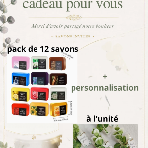 Savons avec personnalisation